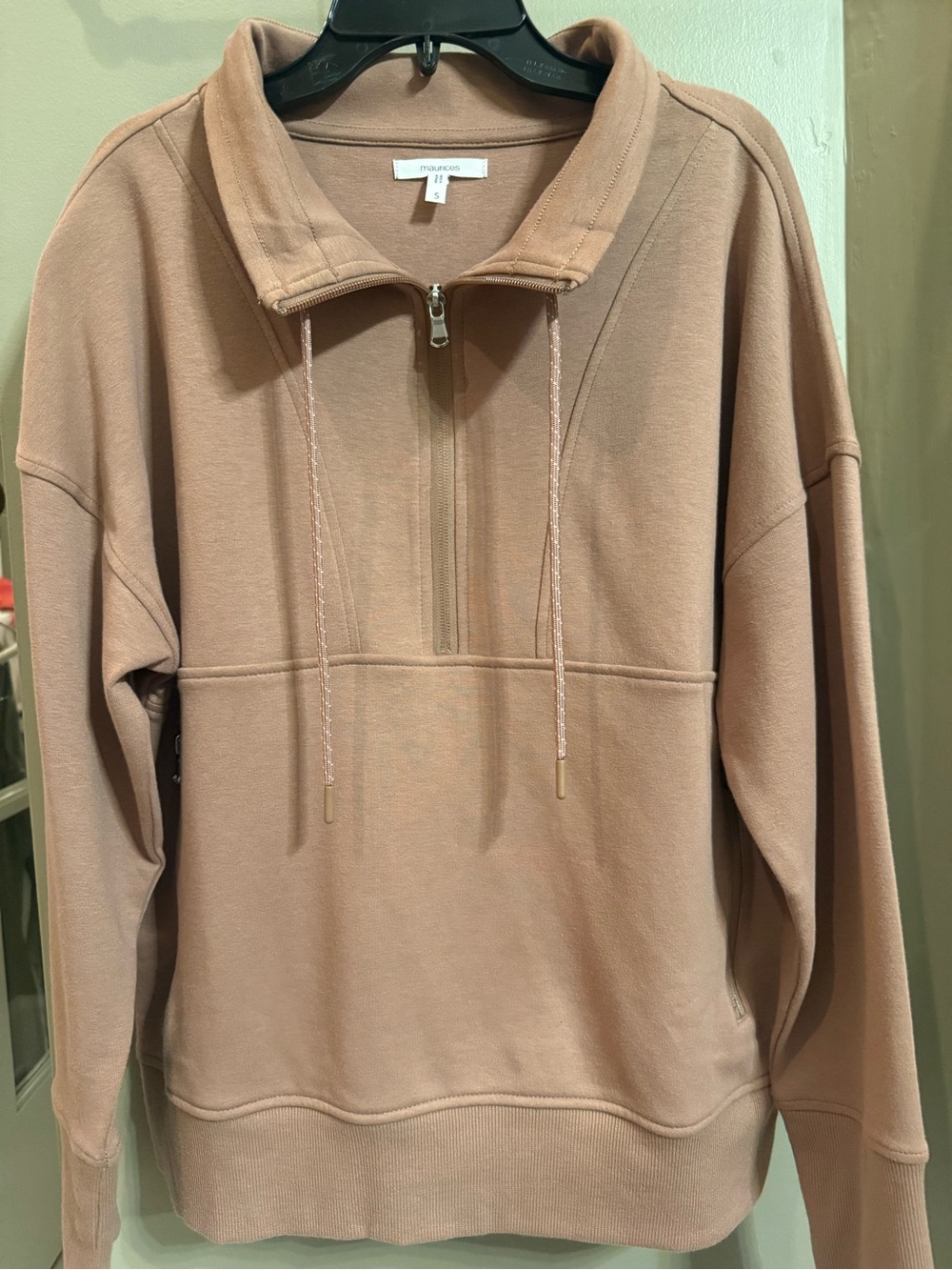 Maurices Women’s Quarter-Zip Pullover in Dusty Mauve